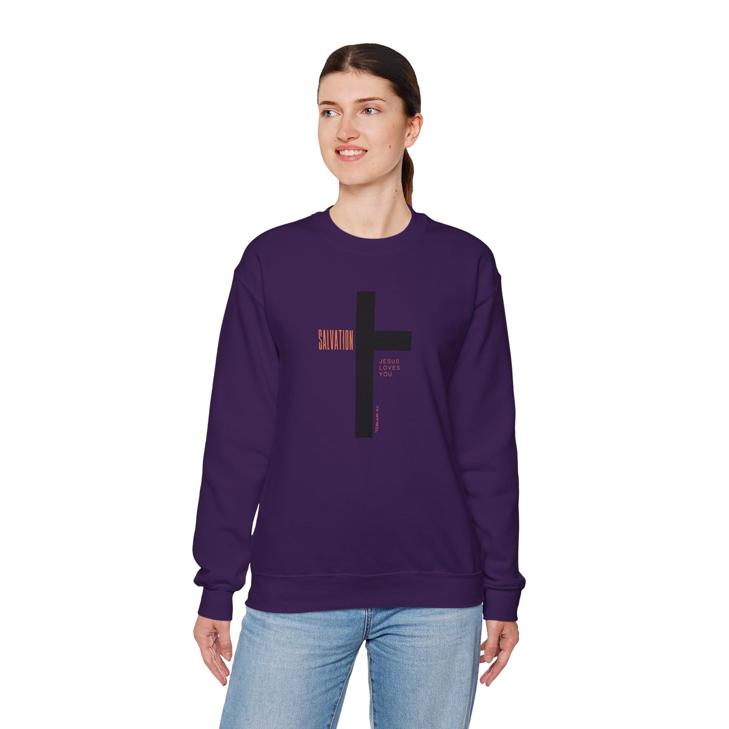 Faith Inspired Salvation Cross Sweatshirt