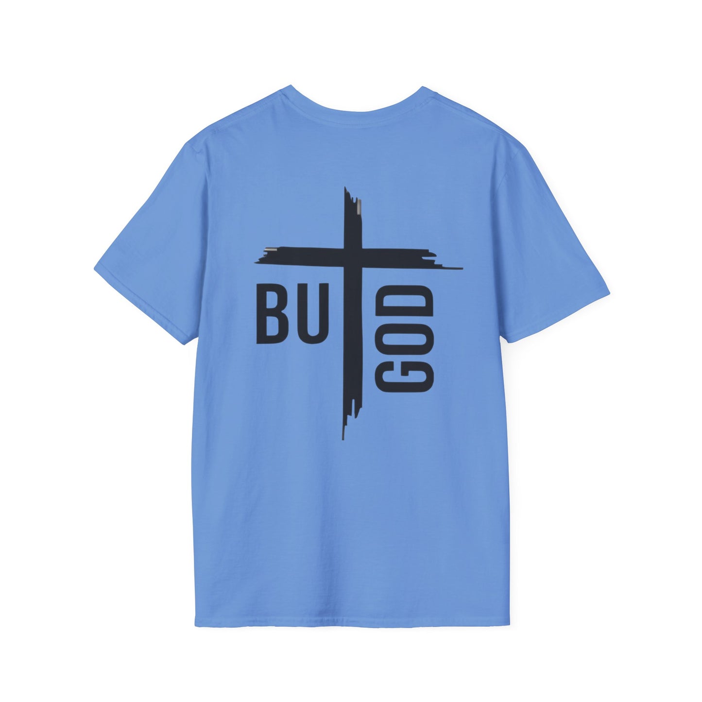 Faith Inspired Unisex Softstyle T-Shirt - 'BUT GOD' - Inspirational Gift for Believers