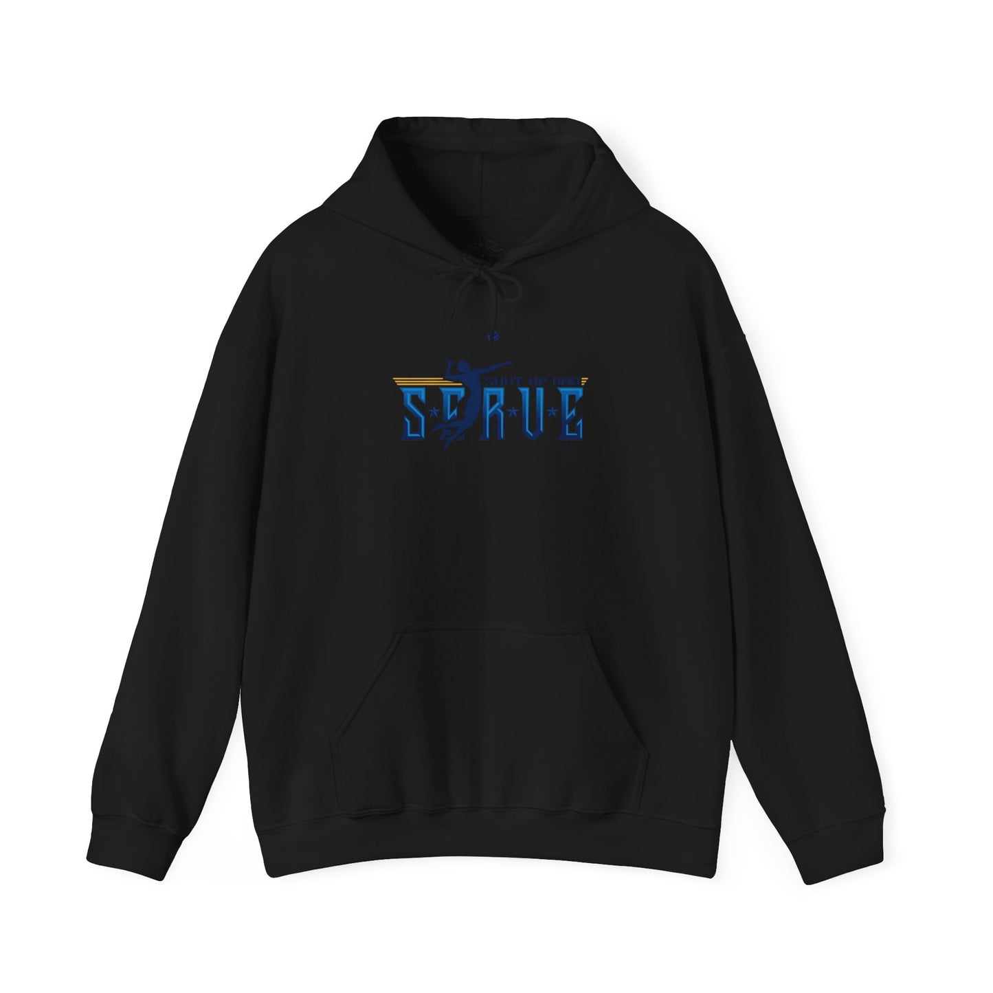 UPTIME Volleyball Hoodie with Serve Design, Unisex Sportswear, Perfect Gift for Athletes, Workout Gear, Cool Casual Wear, Back to School
