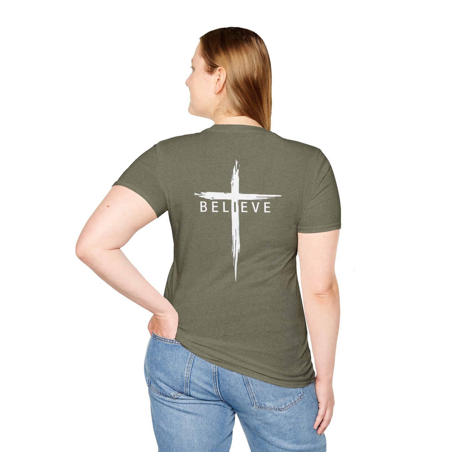Faith Inspired Believe Cross Unisex T-Shirt