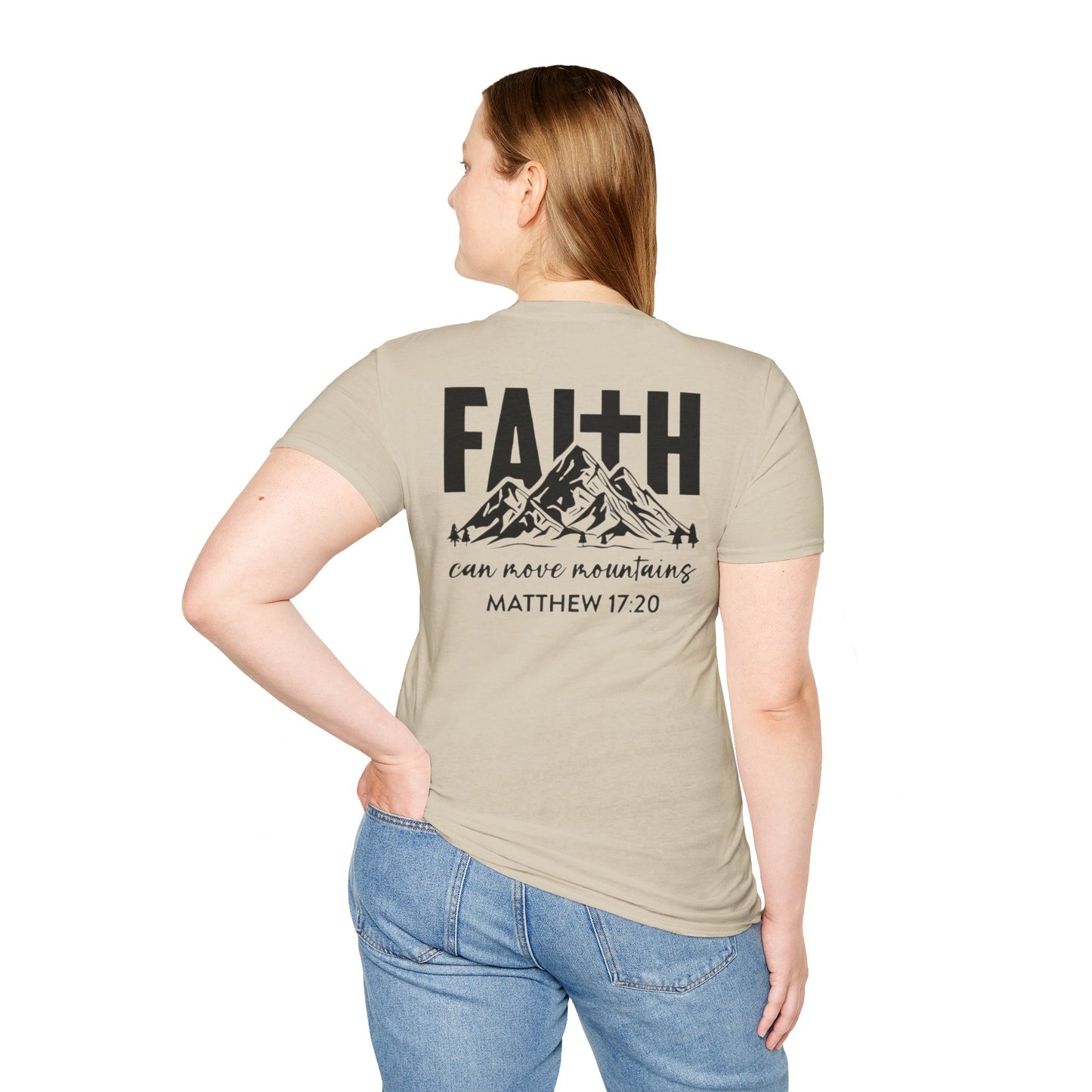 Faith-Inspired Unisex T-Shirt - Motivational Tee - Faith Can Move Mountains