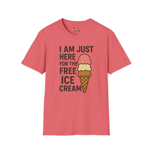 Ice Cream Lover's Unisex T-Shirt, Funny Graphic Tee, Summer Apparel, Sweet Treats Gift, Birthday Humor Shirt