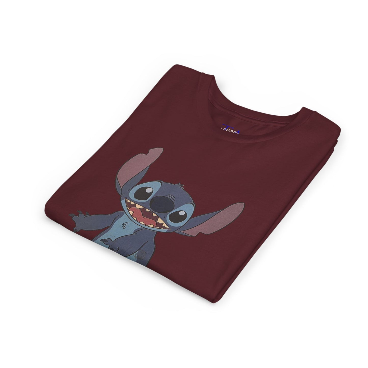 Kids Short Sleeve Tee with Stitch, Cute Kids Tee, Fun Gift for Boys & Girls, Birthday Gift, Summer Wear, Kids' Fashion
