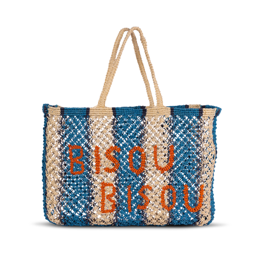 Tin Marin - Bisou Bisou Woven Jute Tote