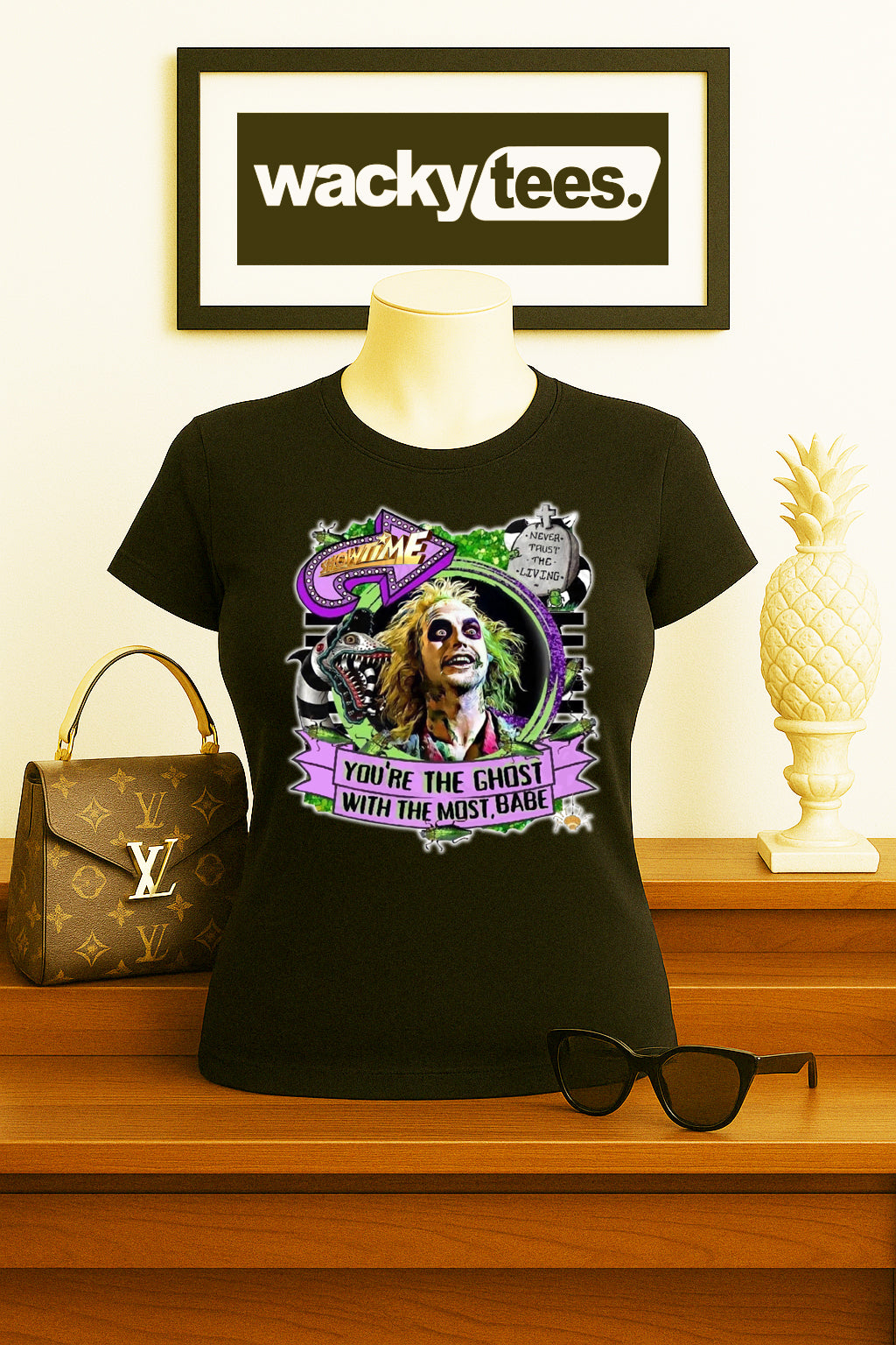 BeetleJuice The Ghost with the Most Graphic Tee Shirt