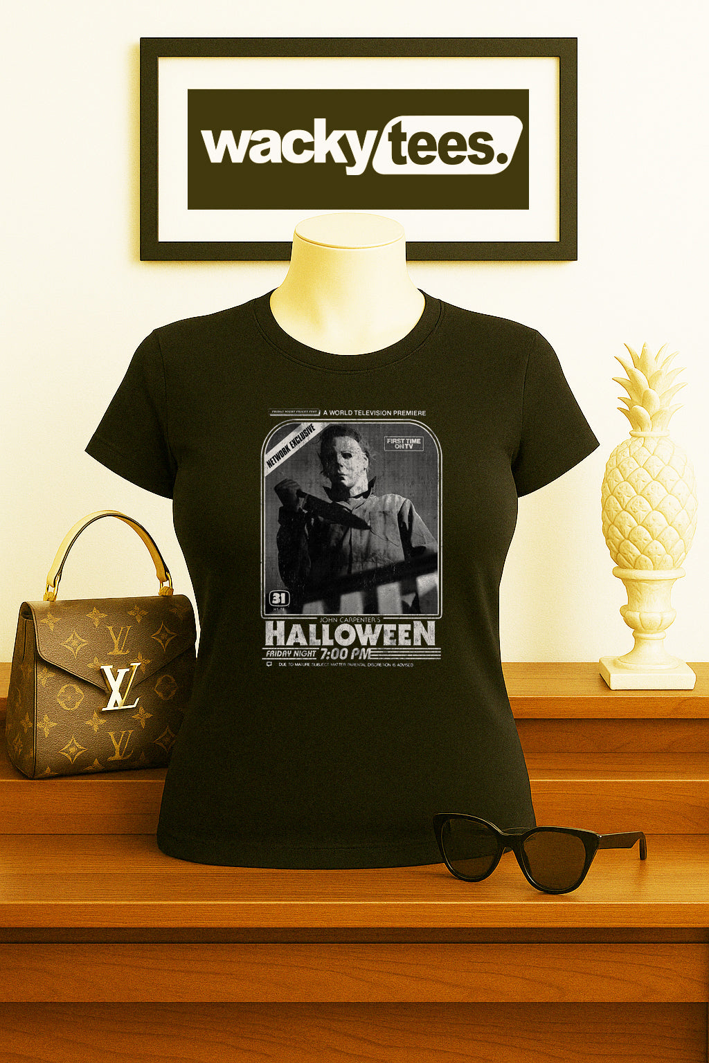 Halloween World Television Premiere Horror Michael Graphic Tee Shirt
