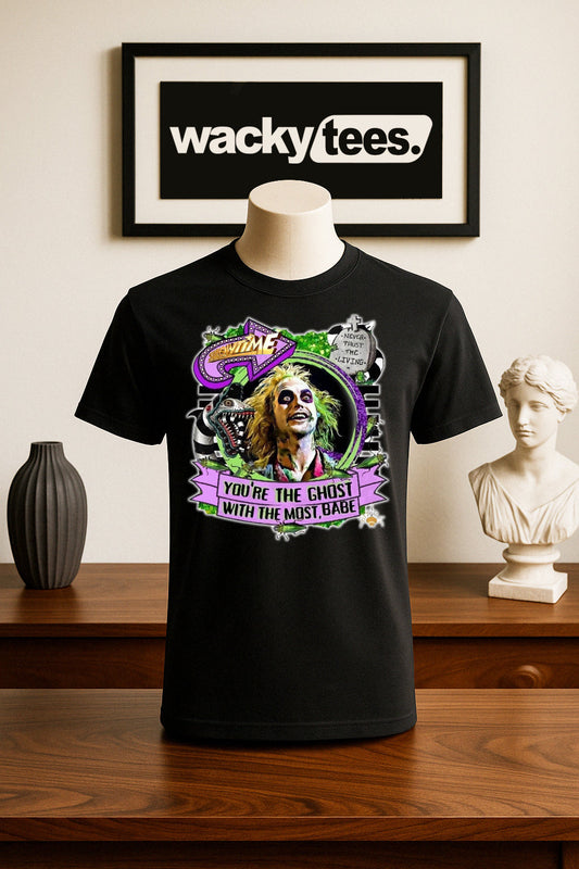 BeetleJuice The Ghost with the Most Graphic Tee Shirt