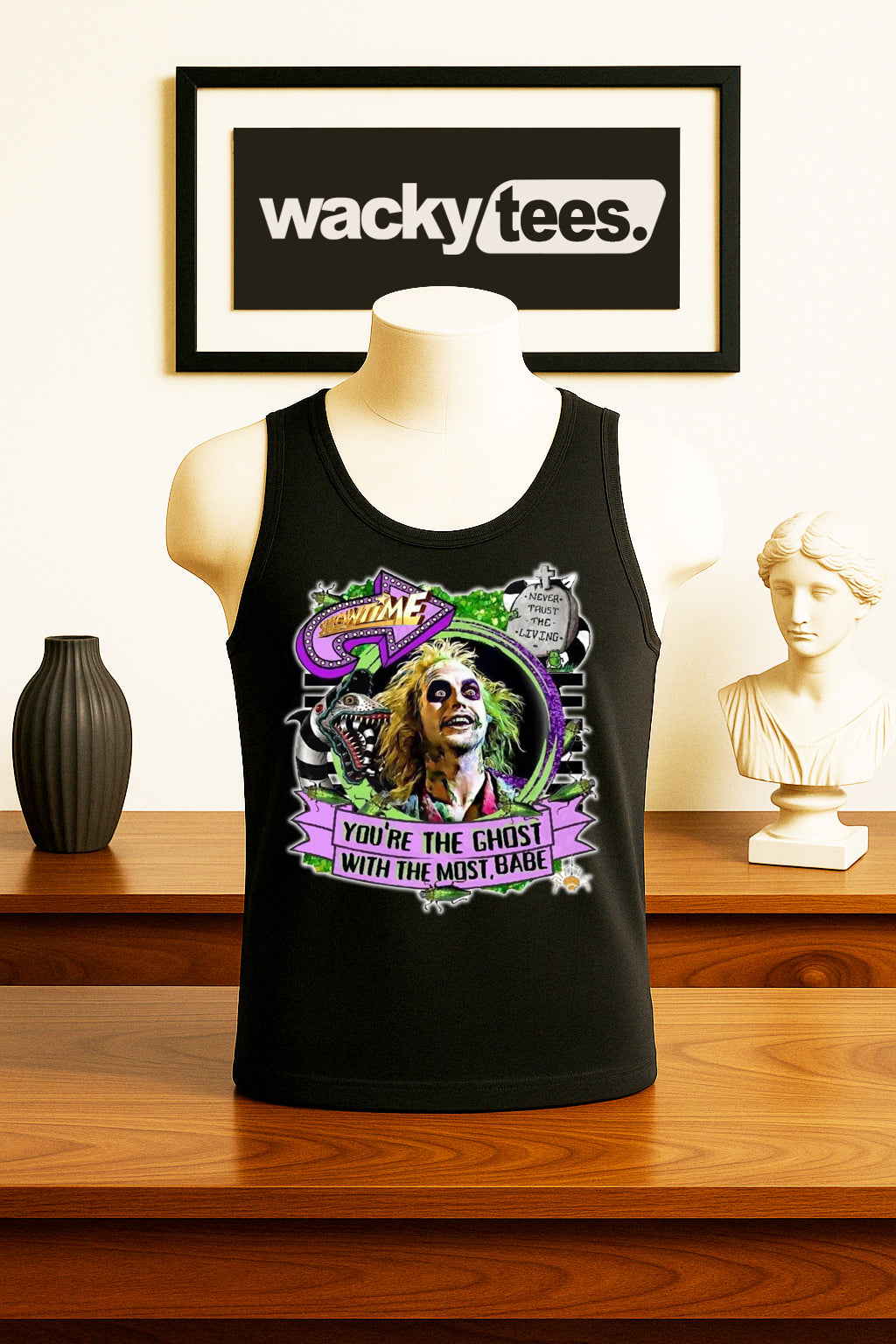 BeetleJuice The Ghost with the Most Graphic Tee Shirt