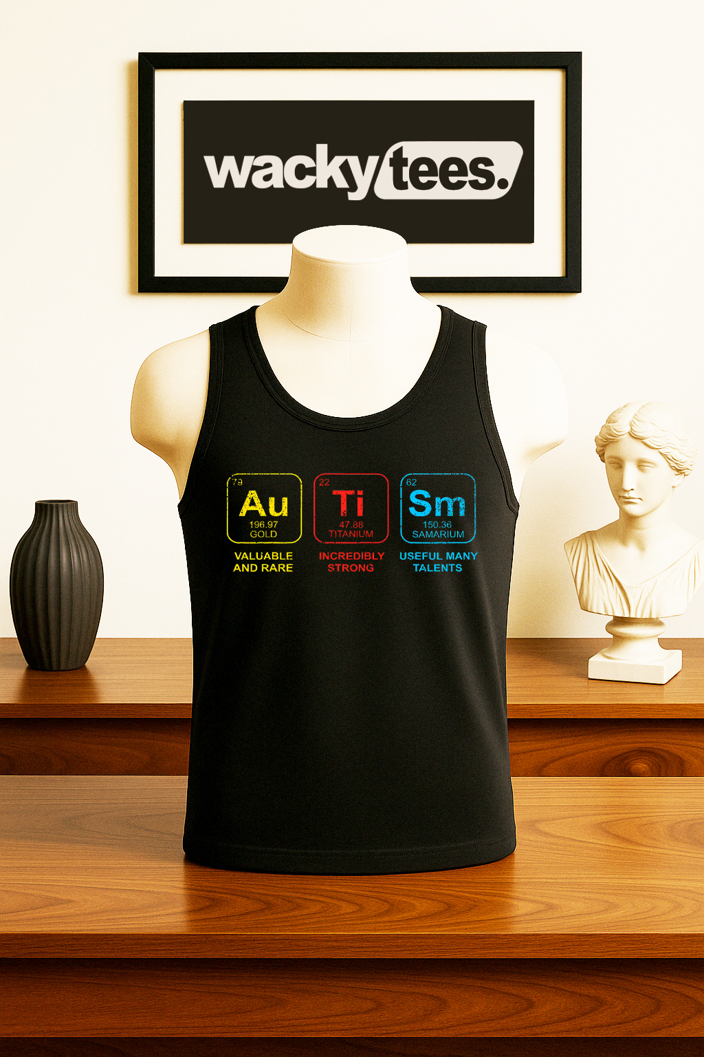 Autism Periodic Table Autism Awareness Graphic Tee Shirt