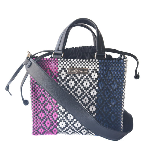 Tin Marin - Bloom Medium Woven Crossbody Drawstring Bag