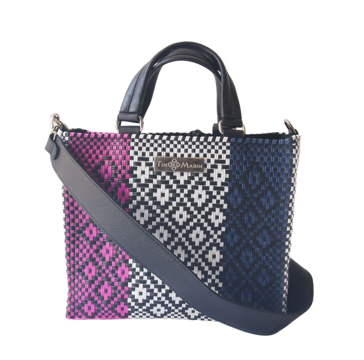 Tin Marin - Bloom Medium Woven Crossbody Drawstring Bag