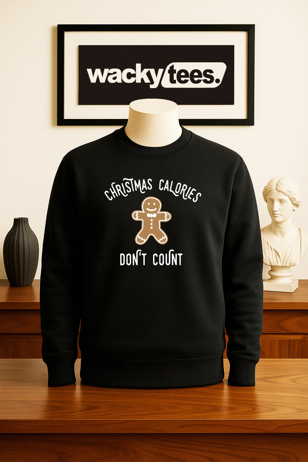 Christmas Calories Dont Count Funny Holiday Graphic Tee Shirt