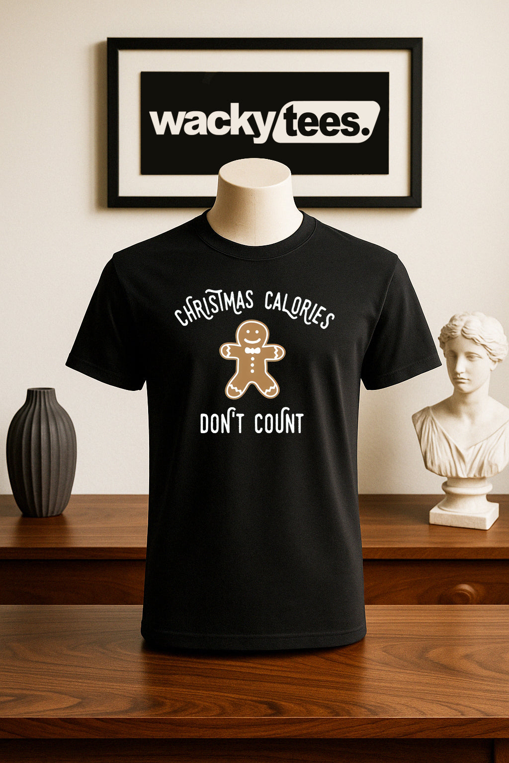 Christmas Calories Dont Count Funny Holiday Graphic Tee Shirt