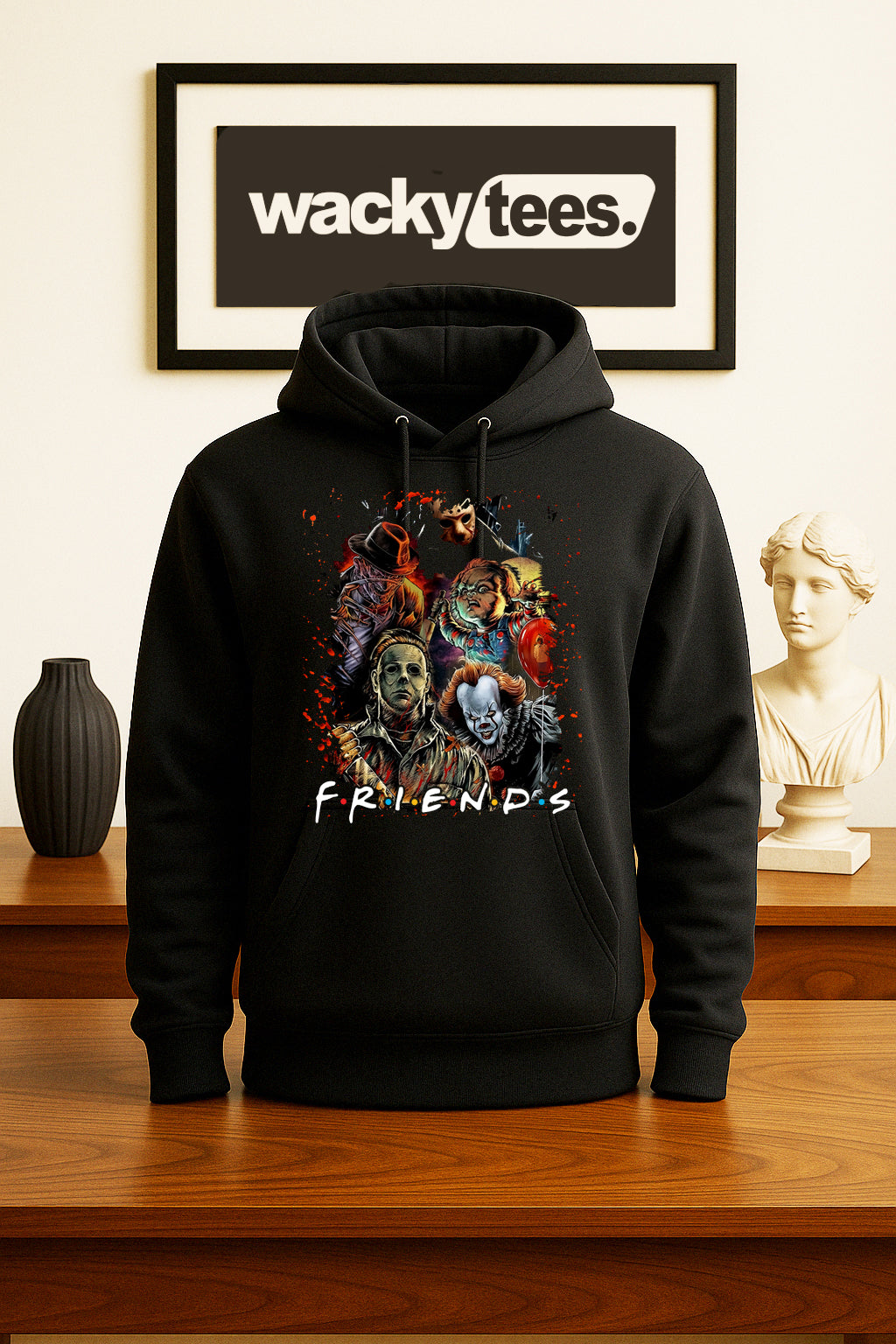 Friends Serial Killers Horror Terror Halloween 2 Graphic Tee Shirt