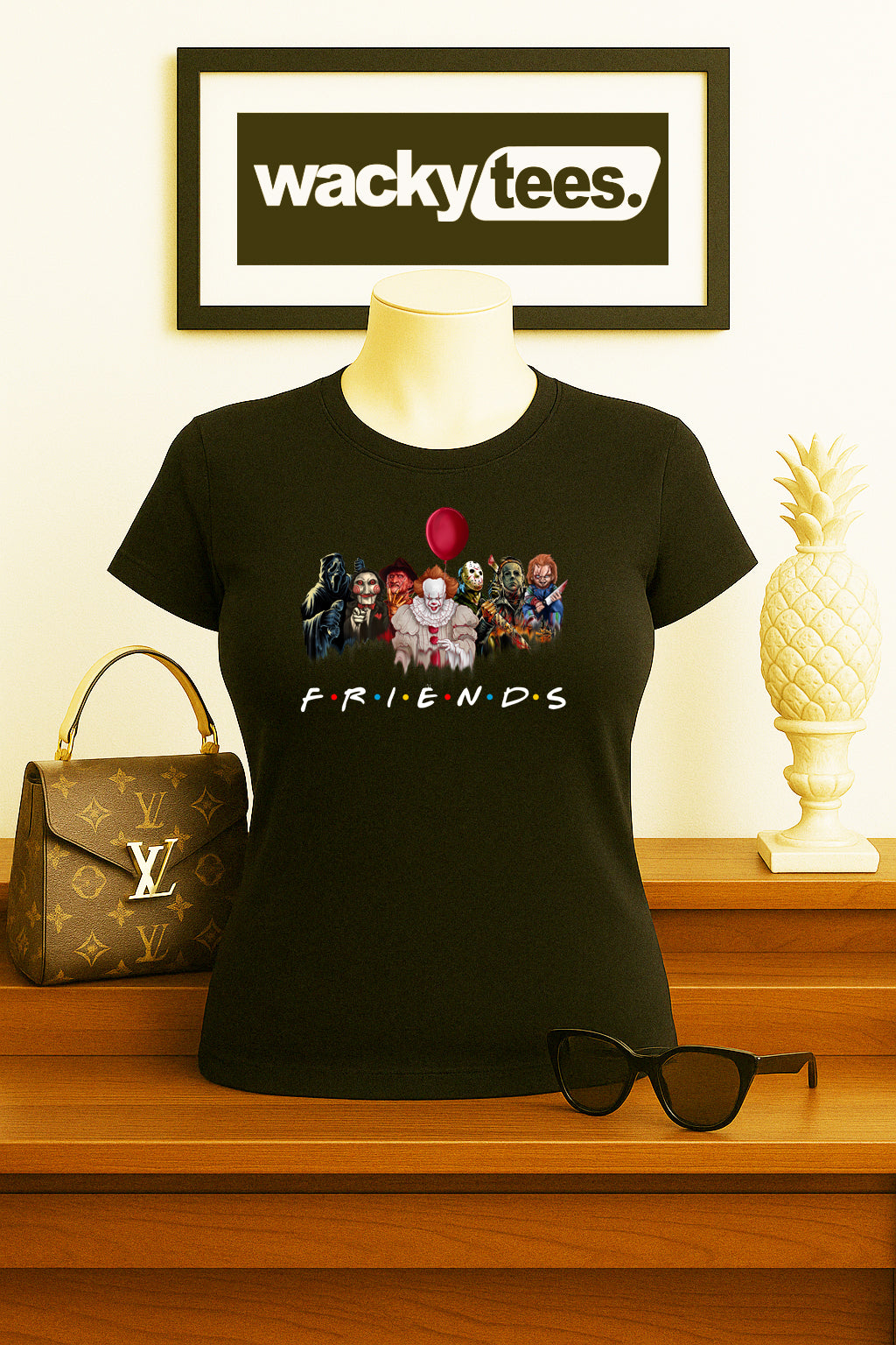 Friends Serial Killers Horror Terror Halloween 1 Graphic Tee Shirt