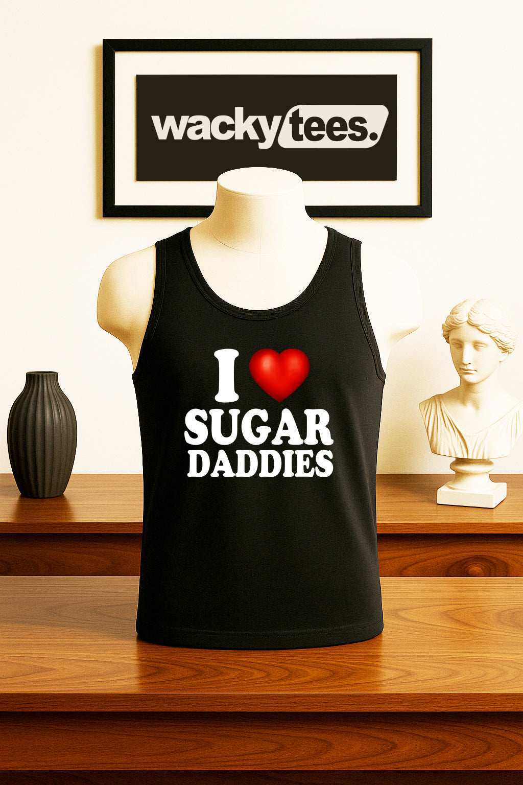 I Love Sugar Daddies I Heart Funny Adult Humor Graphic Tee Shirt