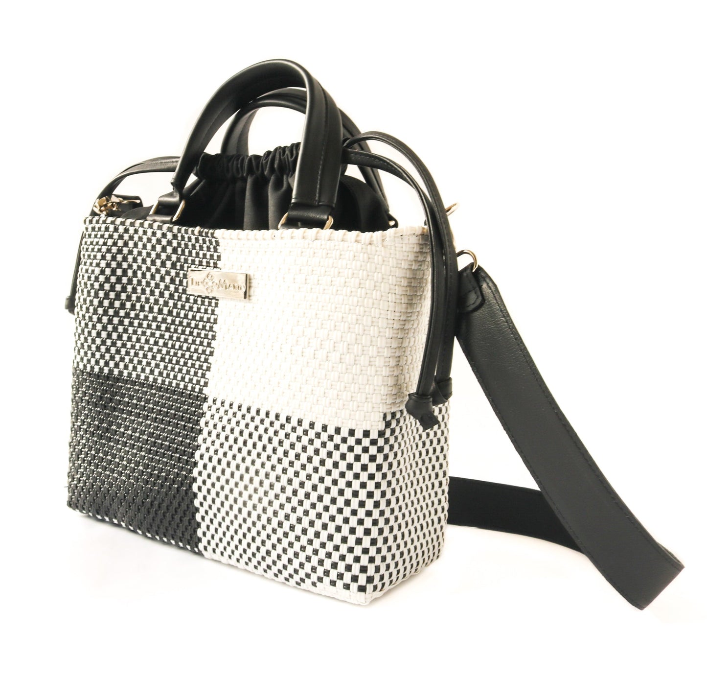 Tin Marin - Lucy Medium Woven Crossbody Drawstring Bag