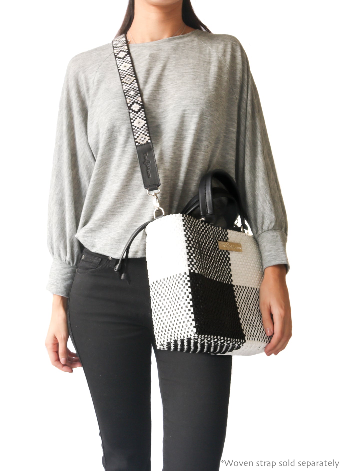 Tin Marin - Lucy Medium Woven Crossbody Drawstring Bag