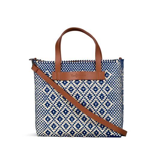 Tin Marin - Mixte Large Woven Crossbody Bag - Tan Leather