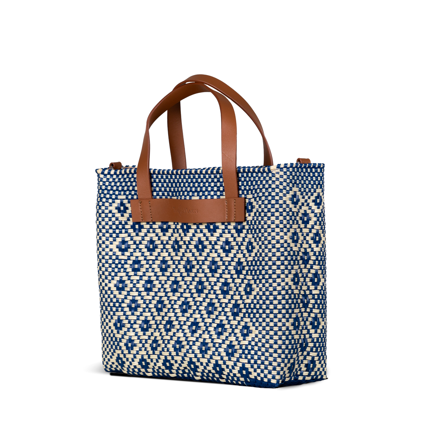 Tin Marin - Mixte Large Woven Crossbody Bag - Tan Leather