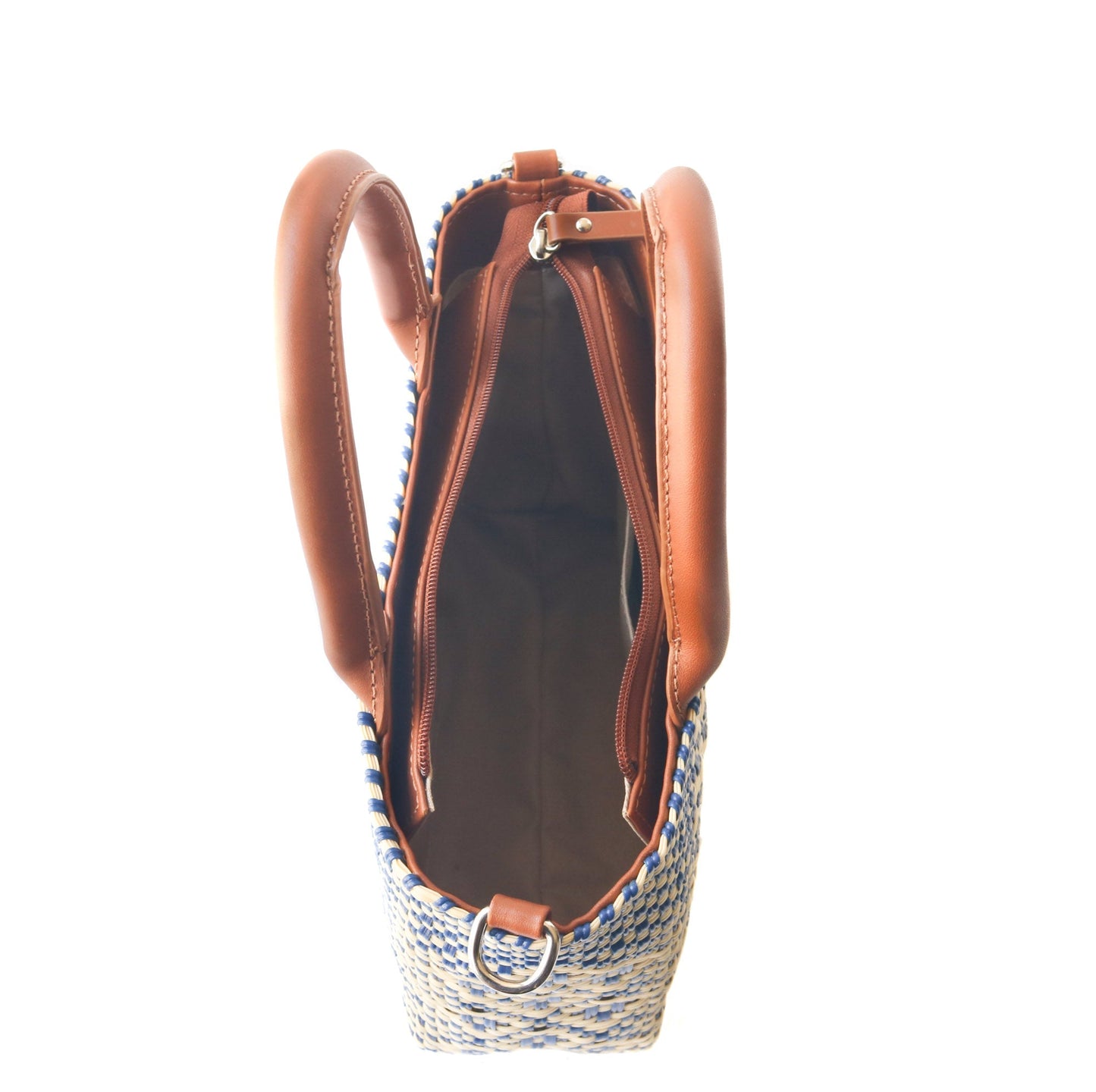 Tin Marin - Mixte Small Woven Crossbody Bag - Tan Leather