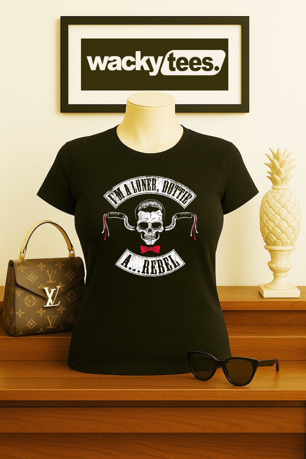 Pee Wee Herman Im A Loner Dottie A Rebel Funny Big Adventure Graphic Tee Shirt