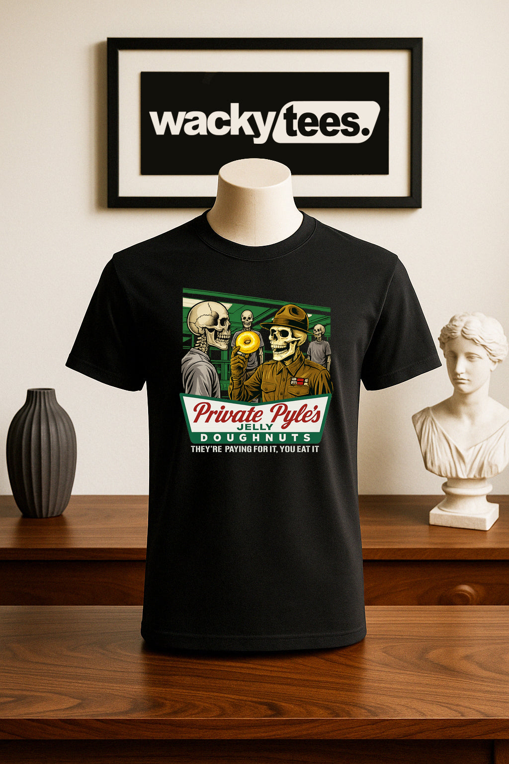 Private Gomer Pyles Jelly Doughnuts Full Metal Jacket  80s Graphic Tee Shirt