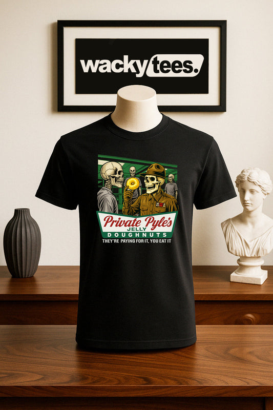 Private Gomer Pyles Jelly Doughnuts Full Metal Jacket  80s Graphic Tee Shirt