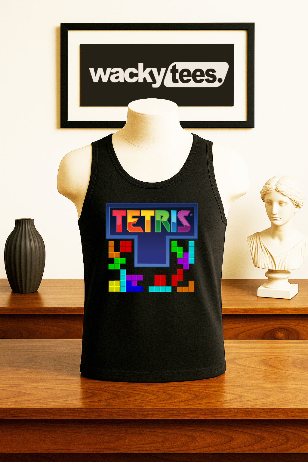 Tetris Brick Game Retro Classic Graphic Tee Shirt