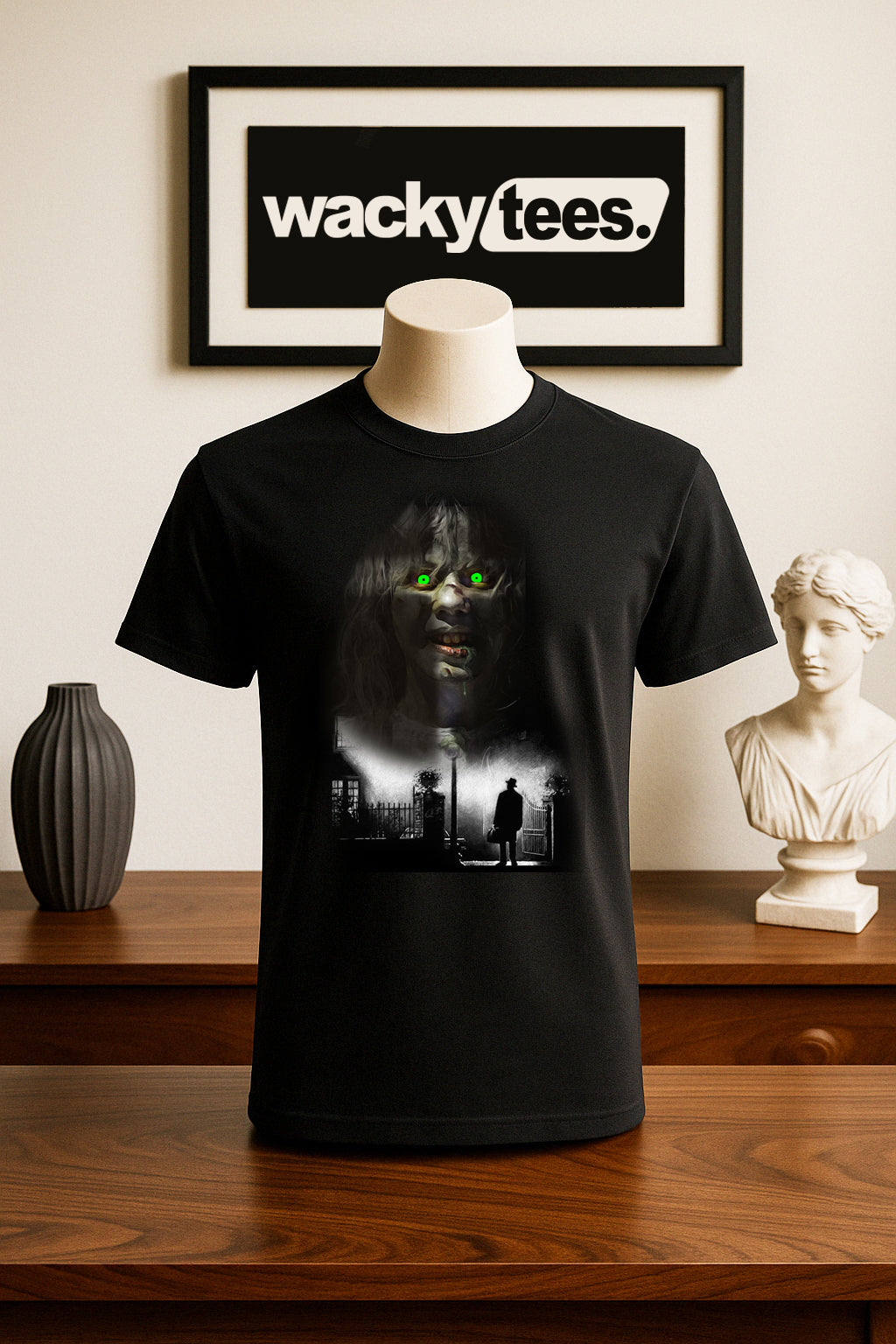 The Exorcist Cross Horror Terror Halloween Graphic Tee Shirt