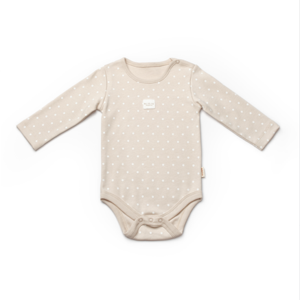 Honey and Hive - Brown Long Sleeve Polka Dot Organic