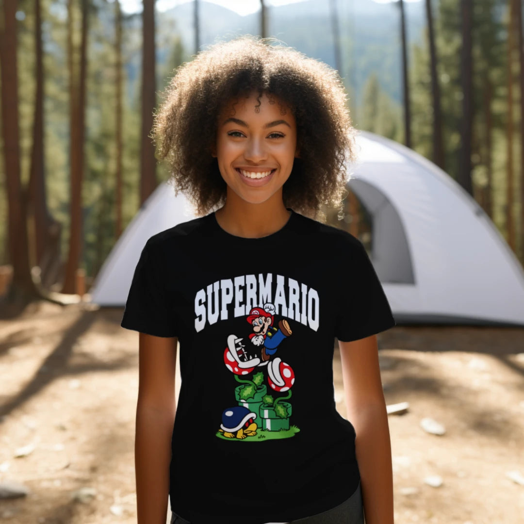 Super Mario Piranha Plant Graphic T-Shirt