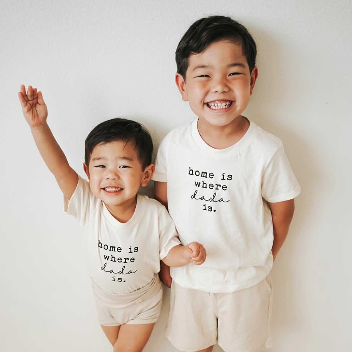 Tenth & Pine - Home is Where Dada Is Organic Kids T-shirt