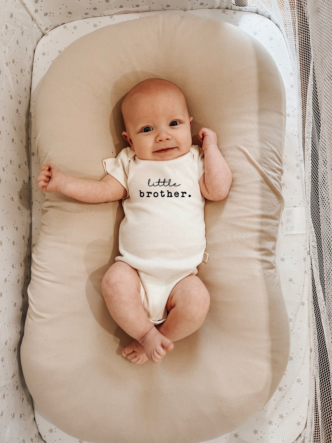 Tenth & Pine = Little Brother Organic Cotton Short Sleeve Baby Bodysuit