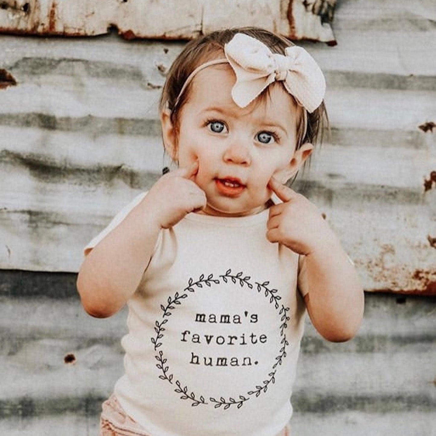 Tenth & Pine - Mama's Favorite Human Organic Baby Bodysuit