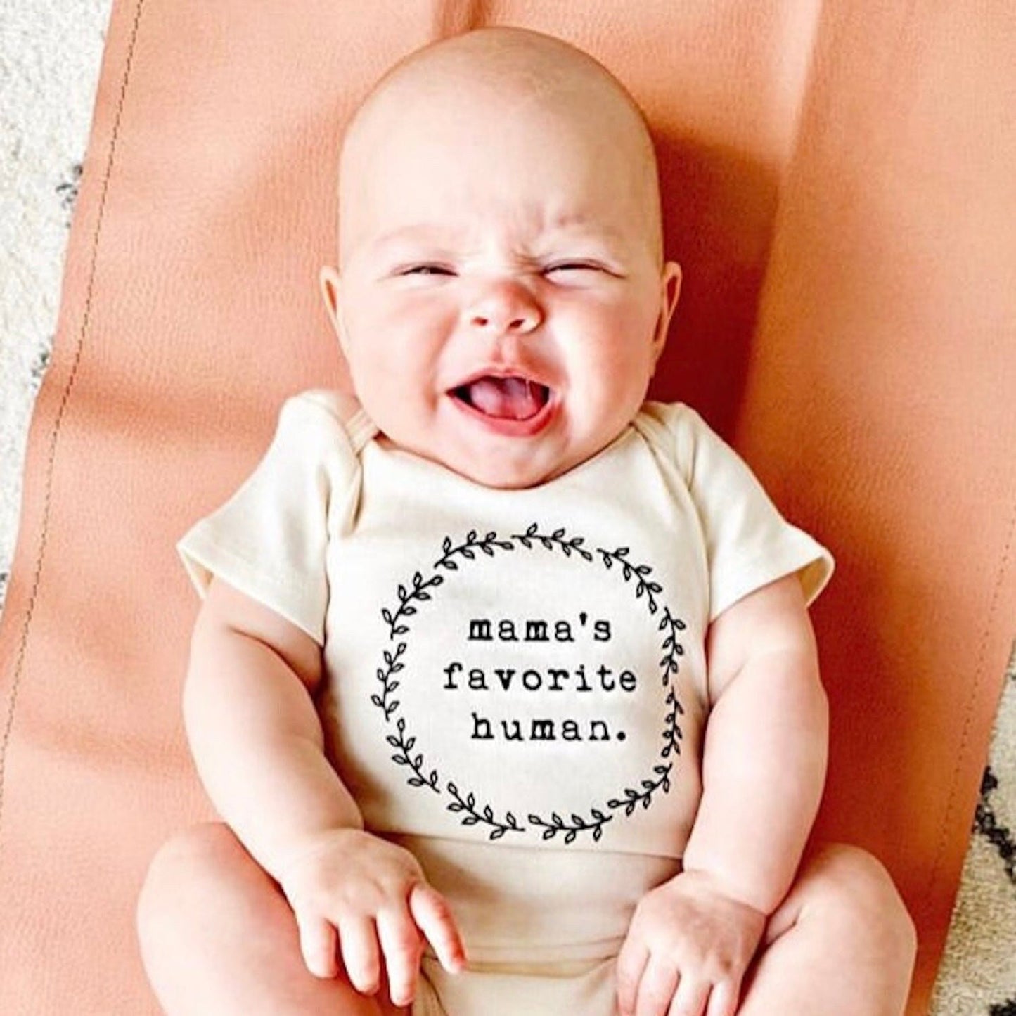 Tenth & Pine - Mama's Favorite Human Organic Baby Bodysuit