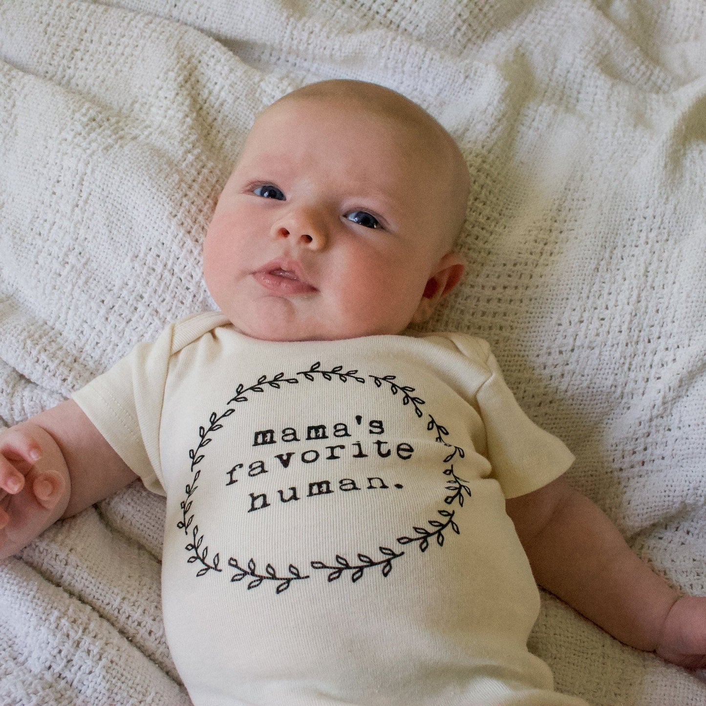 Tenth & Pine - Mama's Favorite Human Organic Baby Bodysuit