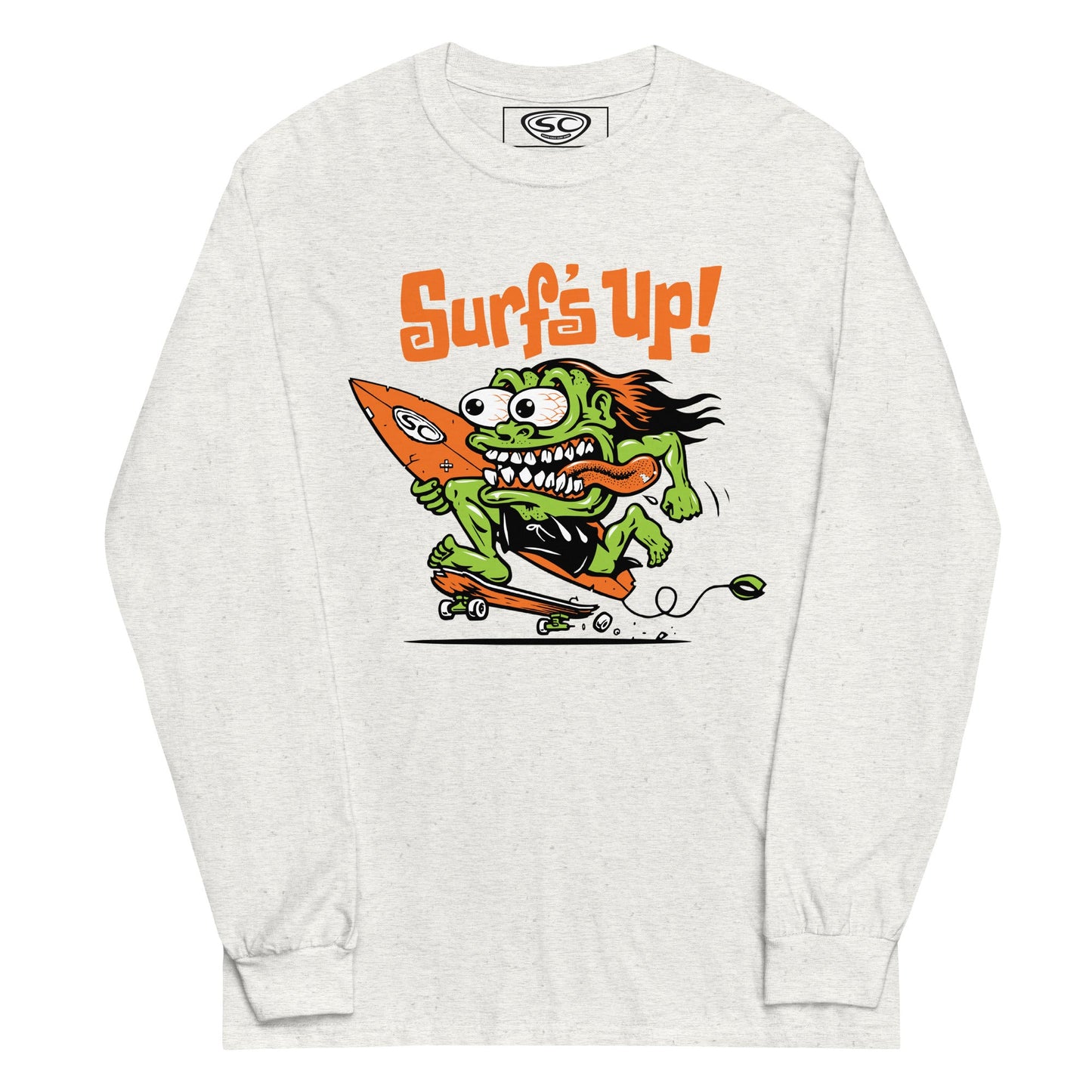 Santa Cruz Surf Shop Surf's Up Monster Men’s Long Sleeve Shirt