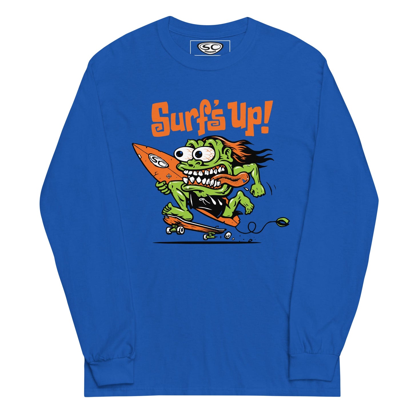 Santa Cruz Surf Shop Surf's Up Monster Men’s Long Sleeve Shirt