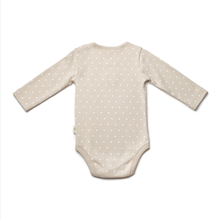 Honey and Hive - Brown Long Sleeve Polka Dot Organic