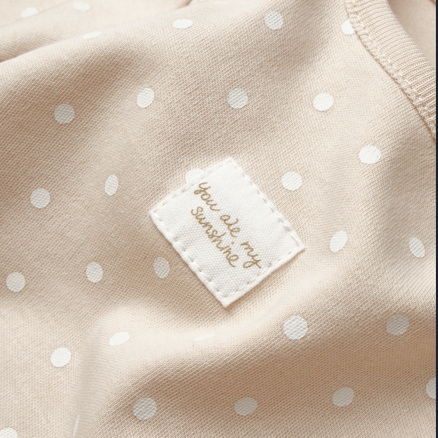 Honey and Hive - Brown Long Sleeve Polka Dot Organic