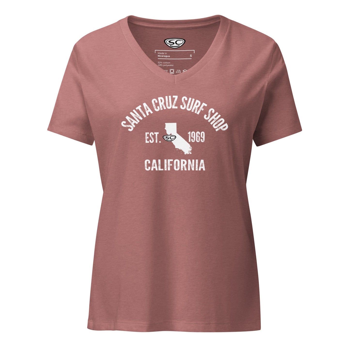 Santa Cruz Surf Shop EST 1969 Womens v-neck t-shirt