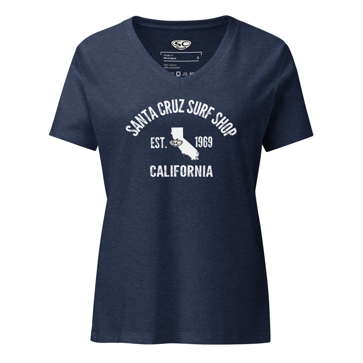 Santa Cruz Surf Shop EST 1969 Womens v-neck t-shirt
